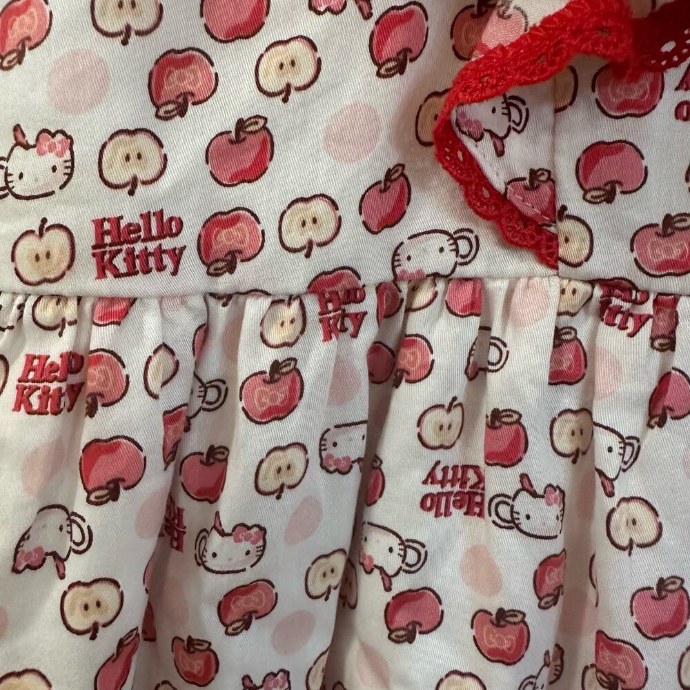 Girls Hello Kitty Apple Dress NEW sz 120 XS Girl's Hello Kitty Dress - Picture 7 of 11